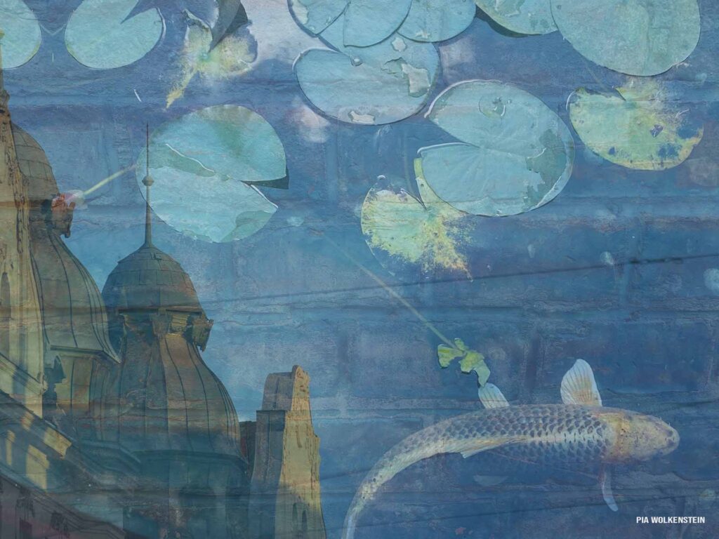 Collage Koi Am Dach Wolkenstein